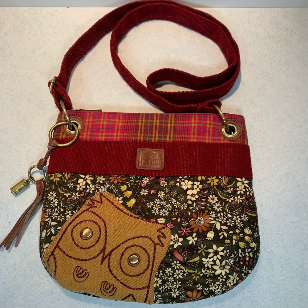 Karma Boho Owl Hipster Purse